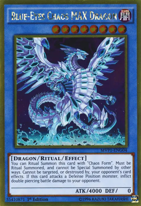 Blue-Eyes Chaos MAX Dragon [MVP1-ENG04] Gold Rare - Doe's Cards