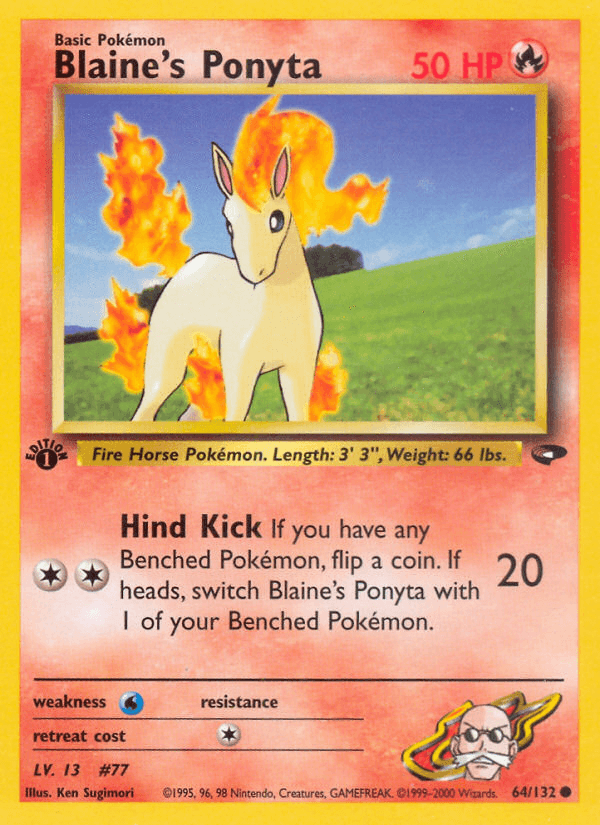 Blaine's Ponyta (64/132) [Gym Challenge 1st Edition] - Doe's Cards