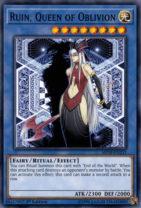 Ruin, Queen of Oblivion [MP18-EN231] Common - Doe's Cards