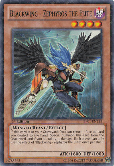 Blackwing - Zephyros the Elite [BP01-EN215] Starfoil Rare - Doe's Cards