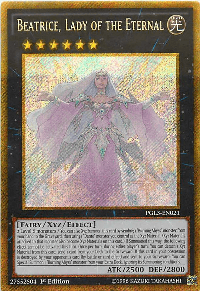 Beatrice, Lady of the Eternal [PGL3-EN021] Gold Secret Rare - Doe's Cards