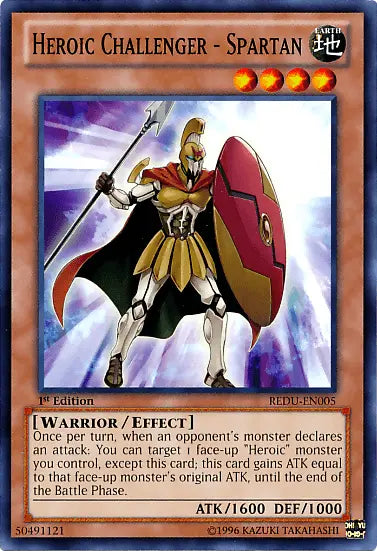 Heroic Challenger - Spartan [REDU-EN005] Common - Doe's Cards
