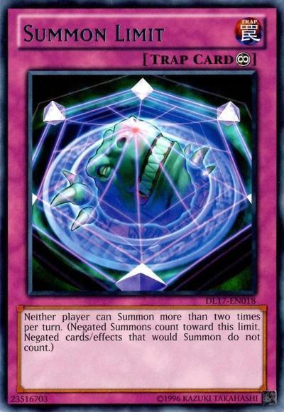 Summon Limit (Red) [DL17-EN018] Rare - Doe's Cards