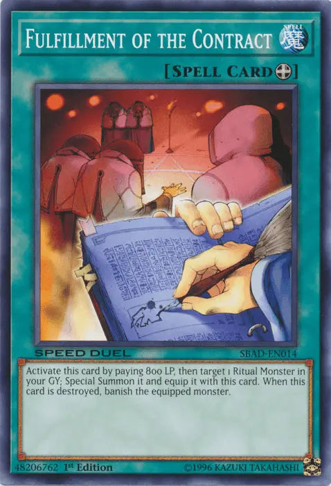 Fulfillment of the Contract [SBAD-EN014] Common - Doe's Cards