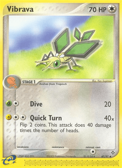 Vibrava (47/97) [EX: Dragon] - Doe's Cards