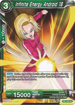 Infinite Energy Android 18 (TB1-055) [The Tournament of Power] - Doe's Cards