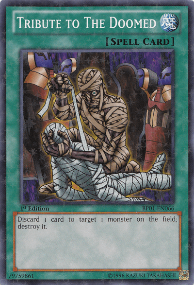 Tribute to the Doomed [BP01-EN066] Starfoil Rare - Doe's Cards