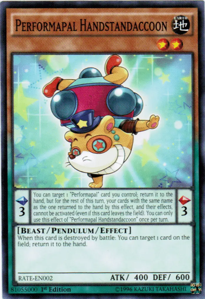 Performapal Handstandaccoon [RATE-EN002] Common - Doe's Cards
