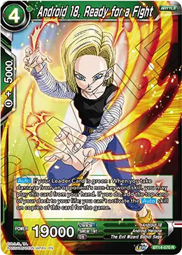Android 18, Ready for a Fight (BT14-070) [Cross Spirits] - Doe's Cards