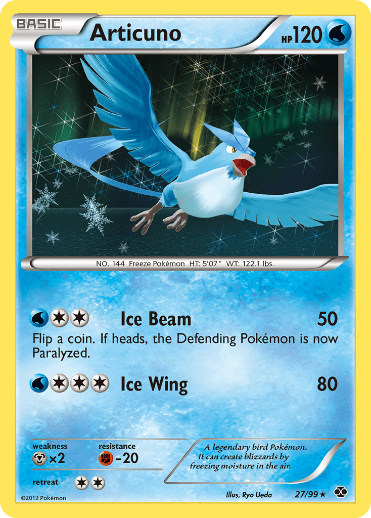 Articuno (27/99) [Black & White: Next Destinies] - Doe's Cards