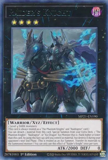 Raider's Knight [MP21-EN190] Rare - Doe's Cards