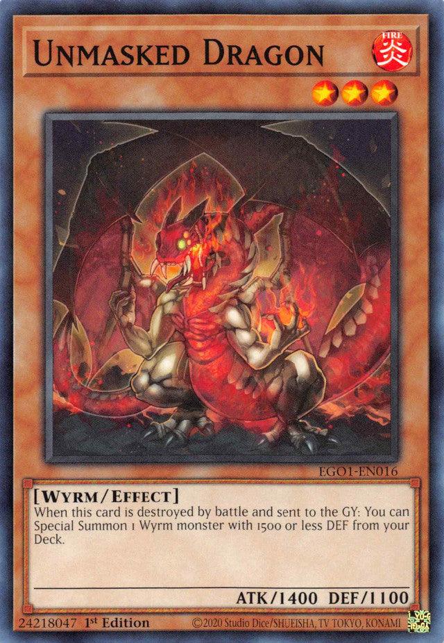 Unmasked Dragon [EGO1-EN016] Common - Doe's Cards