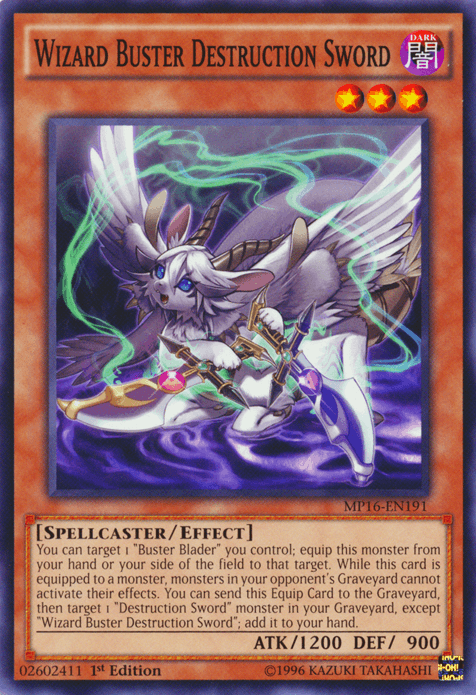 Wizard Buster Destruction Sword [MP16-EN191] Common - Doe's Cards