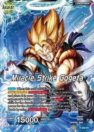 Son Goku & Vegeta // Miracle Strike Gogeta (P-069) [Mythic Booster] - Doe's Cards