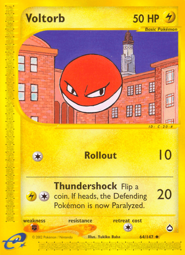 Voltorb (64/147) [Aquapolis] - Doe's Cards