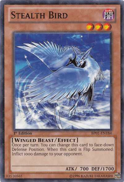 Stealth Bird [BP01-EN184] Starfoil Rare - Doe's Cards