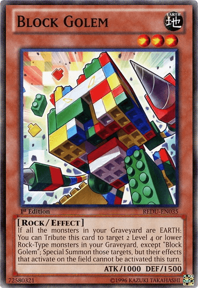 Block Golem [REDU-EN035] Common - Doe's Cards