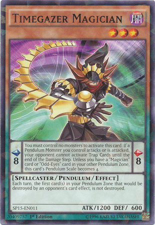 Timegazer Magician [SP15-EN011] Shatterfoil Rare - Doe's Cards