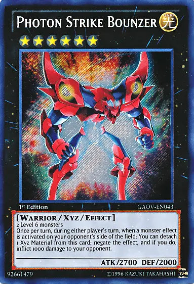 Photon Strike Bounzer [GAOV-EN043] Secret Rare - Doe's Cards