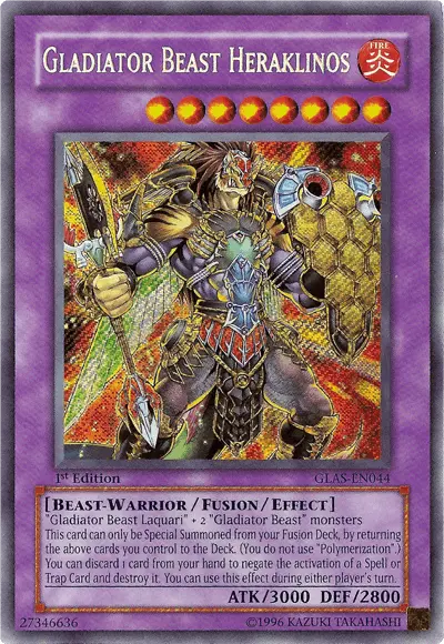 Gladiator Beast Heraklinos [GLAS-EN044] Secret Rare - Doe's Cards