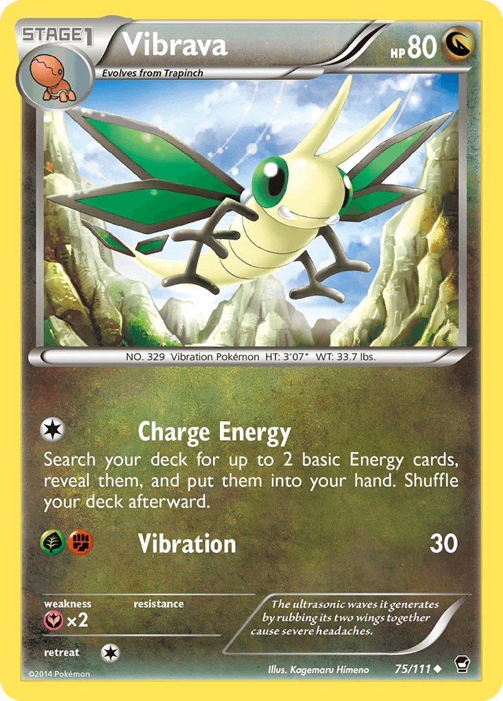 Vibrava (75/111) [XY: Furious Fists] - Doe's Cards