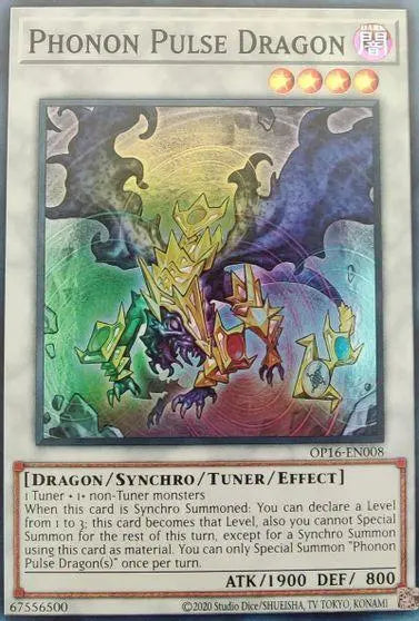 Phonon Pulse Dragon [OP16-EN008] Super Rare - Doe's Cards