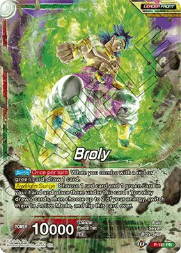 Broly // Broly, Surge of Brutality (Gold Stamped) (P-181) [Mythic Booster] - Doe's Cards