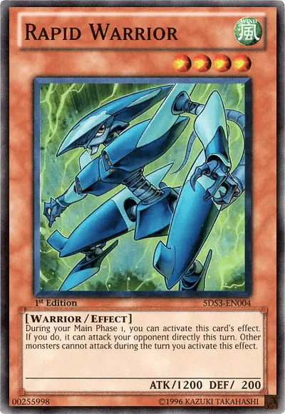 Rapid Warrior [5DS3-EN004] Super Rare - Doe's Cards