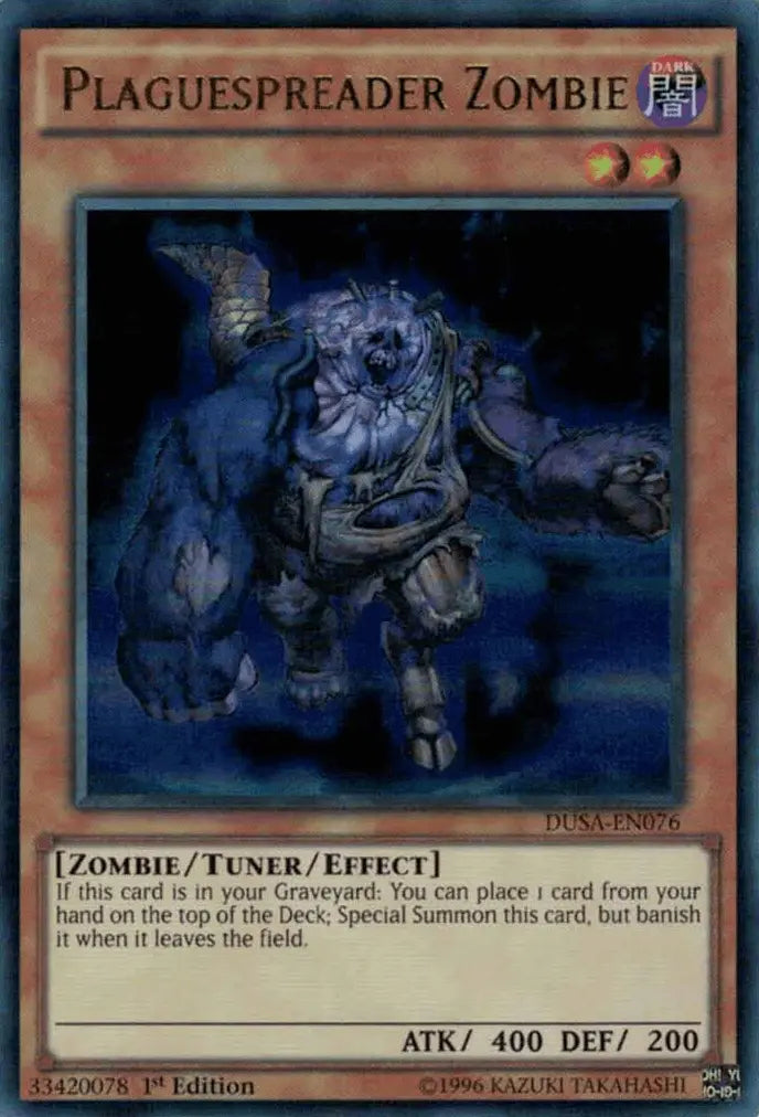 Plaguespreader Zombie [DUSA-EN076] Ultra Rare - Doe's Cards