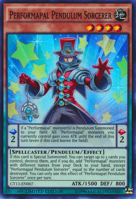 Performapal Pendulum Sorcerer [CT13-EN007] Super Rare - Doe's Cards