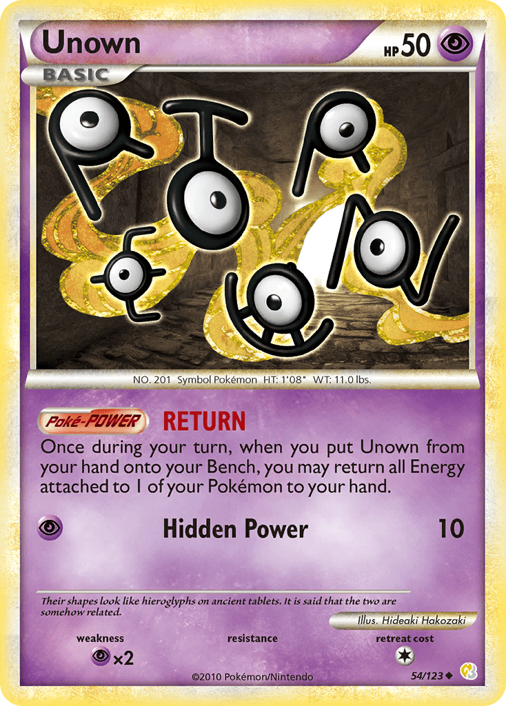 Unown (54/123) [HeartGold & SoulSilver: Base Set] - Doe's Cards