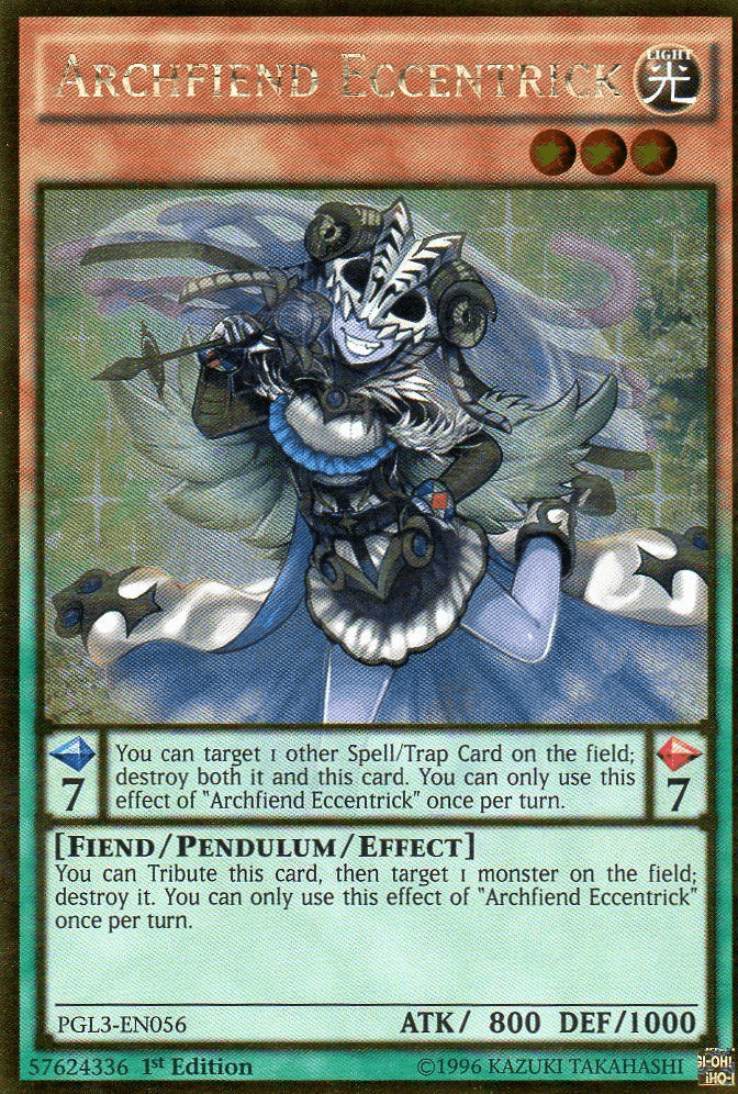 Archfiend Eccentrick [PGL3-EN056] Gold Rare - Doe's Cards