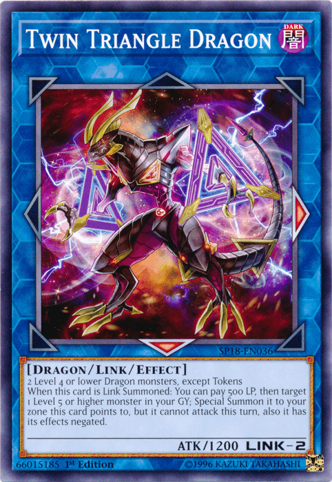 Twin Triangle Dragon [SP18-EN036] Common - Doe's Cards