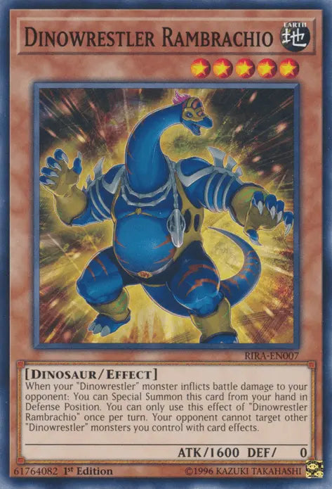 Dinowrestler Rambrachio [RIRA-EN007] Common - Doe's Cards