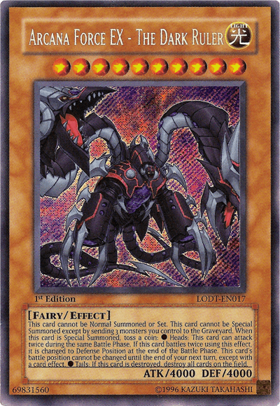 Arcana Force EX - The Dark Ruler [LODT-EN017] Secret Rare - Doe's Cards