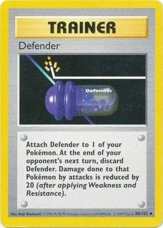 Defender (80/102) [Base Set Shadowless Unlimited] - Doe's Cards