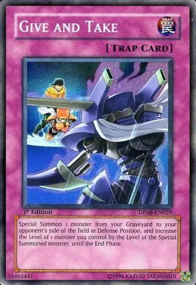Give and Take [DP08-EN029] Super Rare - Doe's Cards