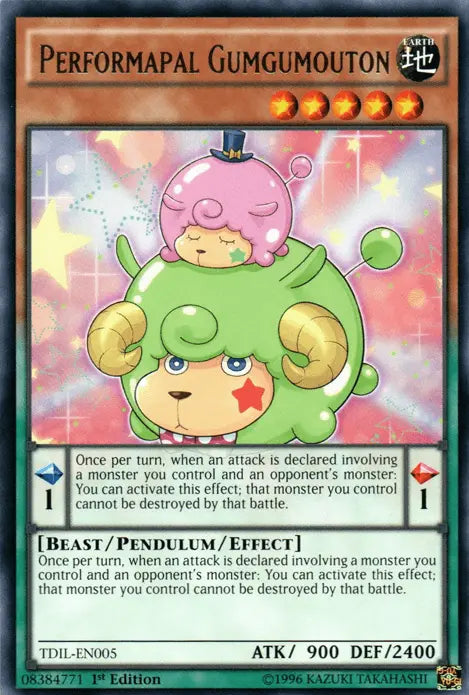 Performapal Gumgumouton [TDIL-EN005] Rare - Doe's Cards