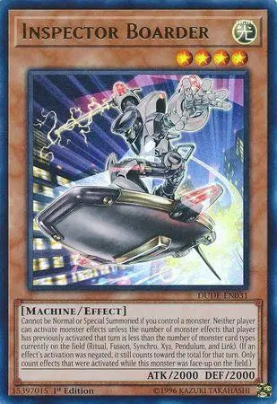 Inspector Boarder [DUDE-EN031] Ultra Rare - Doe's Cards