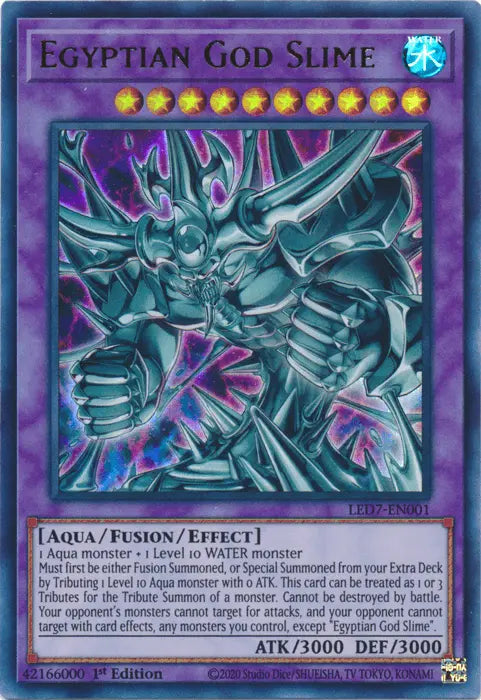 Egyptian God Slime [LED7-EN001] Ultra Rare - Doe's Cards