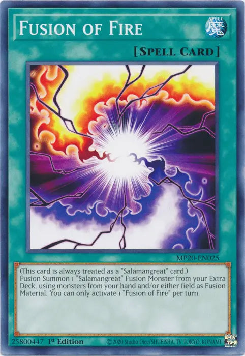 Fusion of Fire [MP20-EN025] Common - Doe's Cards