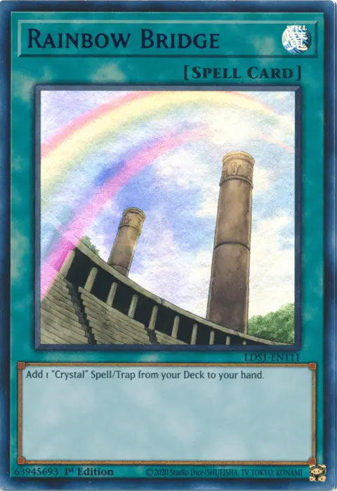Rainbow Bridge (Blue) [LDS1-EN111] Ultra Rare - Doe's Cards