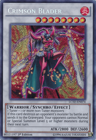 Crimson Blader [LC5D-EN074] Secret Rare - Doe's Cards