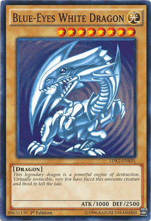 Blue-Eyes White Dragon (Version 2) [LDK2-ENK01] Common - Doe's Cards