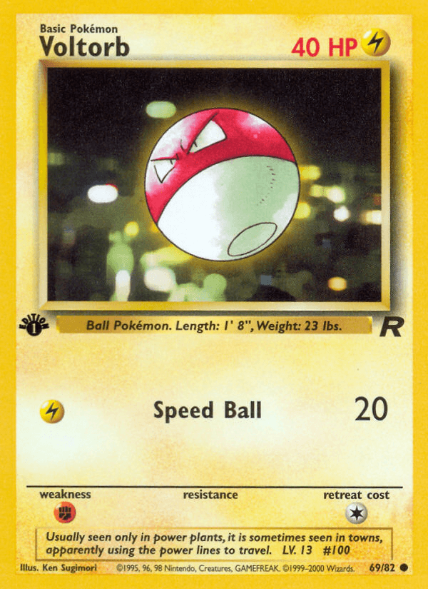 Voltorb (69/82) [Team Rocket 1st Edition] - Doe's Cards