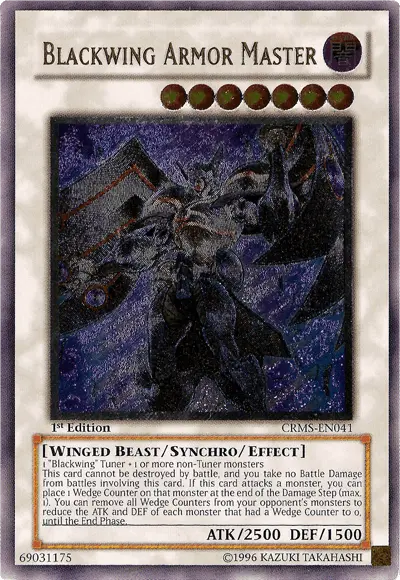 Blackwing Armor Master [CRMS-EN041] Ultimate Rare - Doe's Cards