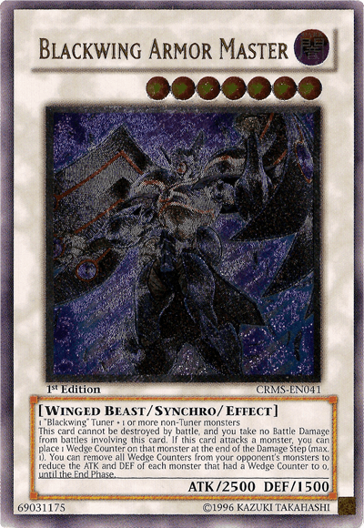 Blackwing Armor Master [CRMS-EN041] Ultimate Rare - Doe's Cards