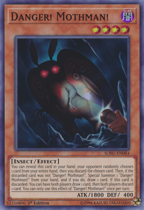 Danger! Mothman! [SOFU-EN084] Super Rare - Doe's Cards