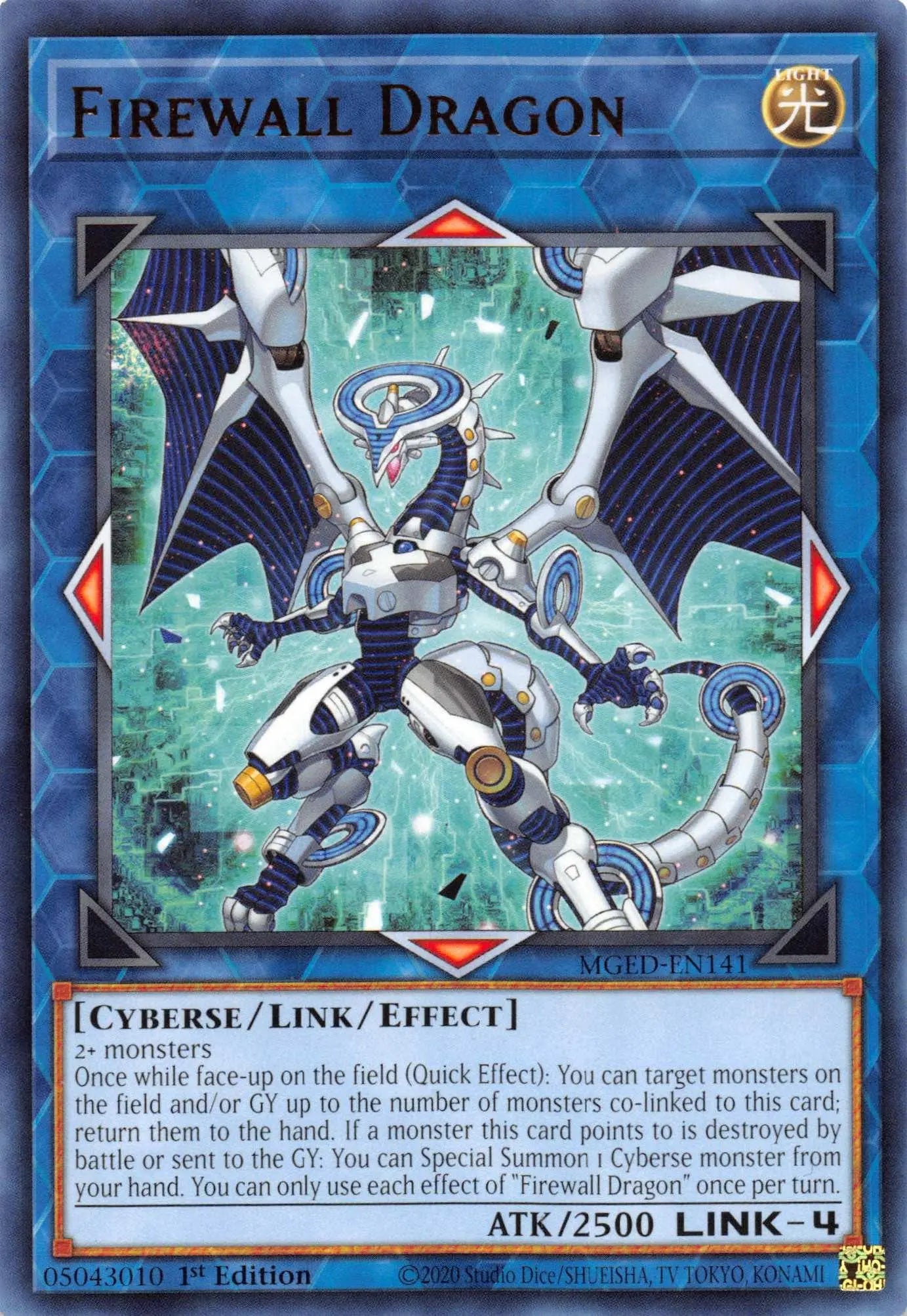 Firewall Dragon [MGED-EN141] Rare - Doe's Cards