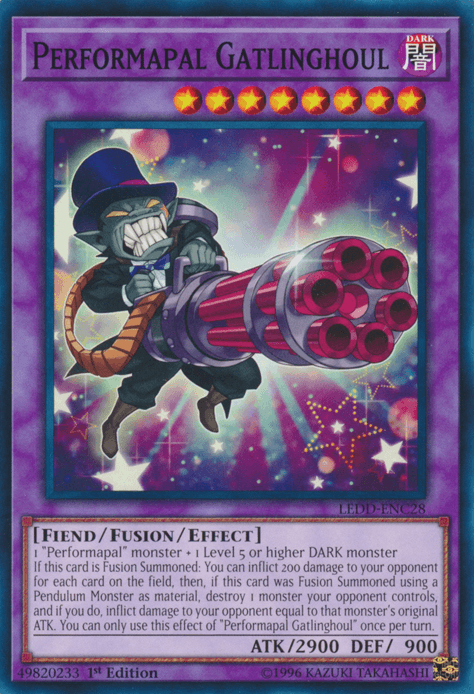 Performapal Gatlinghoul [LEDD-ENC28] Common - Doe's Cards